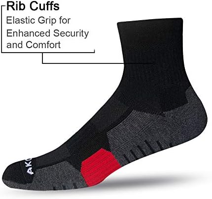 AKOENY Men's Athletic Ankle Socks (6 Pairs) - Image 2