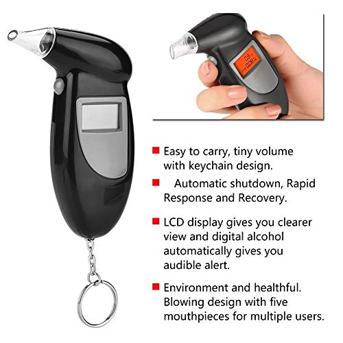 Akozon Keychain Breathalyzer With LCD Screen - Image 3
