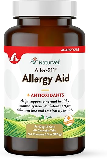 NaturVet Aller-911 Advanced Allergy Aid Supplement