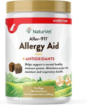 NaturVet Aller-911 Advanced Allergy Aid Supplement