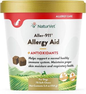 NaturVet Aller-911 Advanced Allergy Aid Supplement