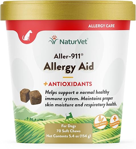 NaturVet Aller-911 Advanced Allergy Aid Supplement