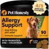 Pet Honesty Allergy Support Itch Relief Chews For Dogs