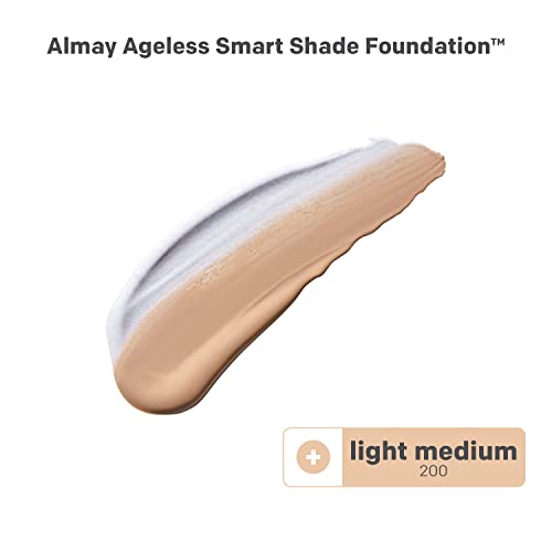 Almay Smart Shade Face Makeup With Hyaluronic Acid, Niacinamide, Vitamin C & E, 200 Light Medium - Image 2