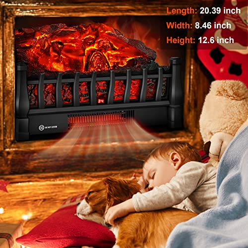 Alpaca Electric Fireplace Logs Heater With Remote - Image 2