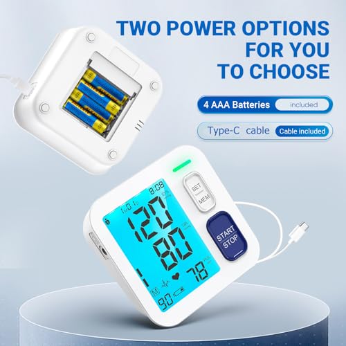 ALPHAGOMED Blood Pressure Monitors With Extra Large Cuff - Image 5