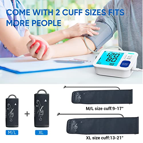 ALPHAGOMED Blood Pressure Monitors With Extra Large Cuff - Image 2