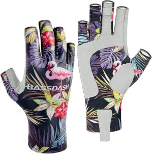 BASSDASH Altimate UPF 50+ Women’s Fishing Gloves