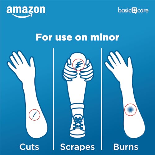 Amazon Basic Care Antibacterial Sheer Adhesive Pad Bandages - Image 3