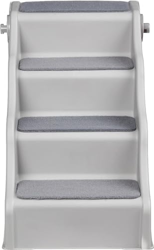 Amazon Basics Foldable Non-Slip Pet Steps, Grey - Image 4