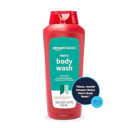Amazon Basics Men's Sport Scent Body Wash, 18oz - Image 5