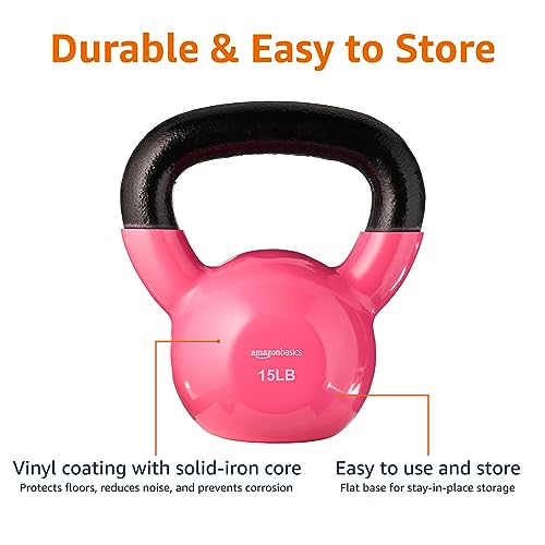 Amazon Basics Vinyl Kettlebell - Image 3