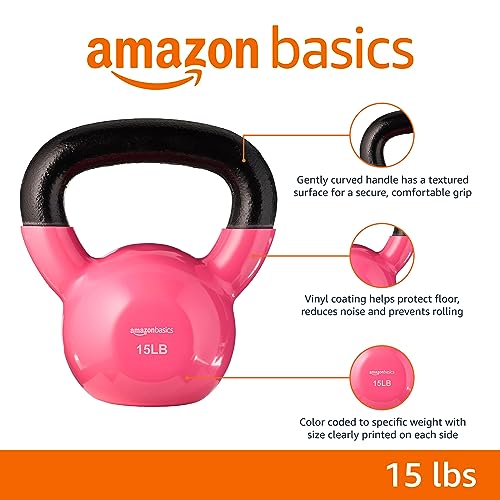 Amazon Basics Vinyl Kettlebell - Image 2