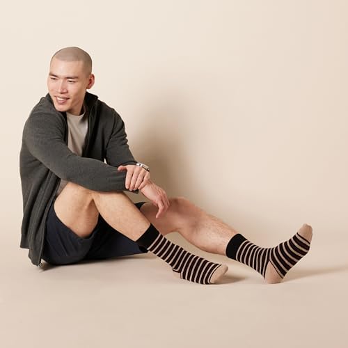 Amazon Essentials Men's Comfortable Patterned Dress Socks, 5 Pairs - Image 5