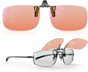 Goiteia Amber Clip-On Blue Light Blocking Glasses