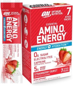 Optimum Nutrition Amino Energy Plus Electrolytes, Strawberry Burst