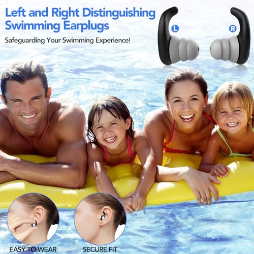 ANANJY Waterproof Reusable Silicone Swim Earplugs - Image 4