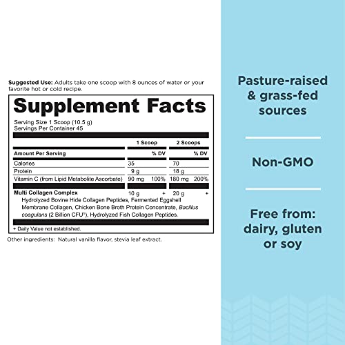 Ancient Nutrition Collagen Vanilla Protein Powder, 45 Servings - Image 3