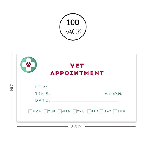 Andaz Press Veterinarian Appointment Business Cards, Bulk 100 - Image 4