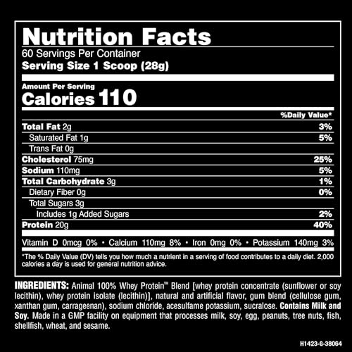 Animal Whey Protein Powder - Low Sugar Meal Replacement - Image 3