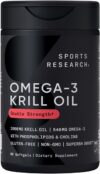 Sports Research Antarctic Krill Oil 2000mg Softgels Supplement
