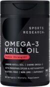 Sports Research Antarctic Krill Oil Omega 3 Softgels
