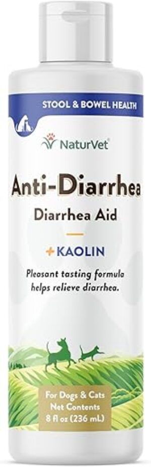 NaturVet Anti-Diarrhea Liquid Supplement For Pets, 8 Oz