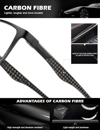 ANYLUV Reading Glasses: Blue Light Blocking Carbon Fiber - Image 3