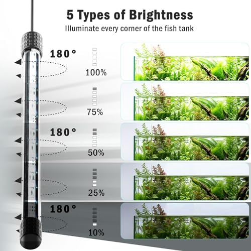 AQQA Submersible Aquarium Light, Colorful LED RGB - Image 4