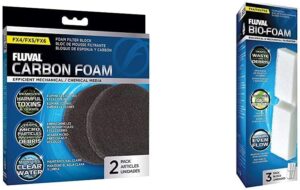 Fluval Aquarium Filter Media Bundle, Carbon Foam