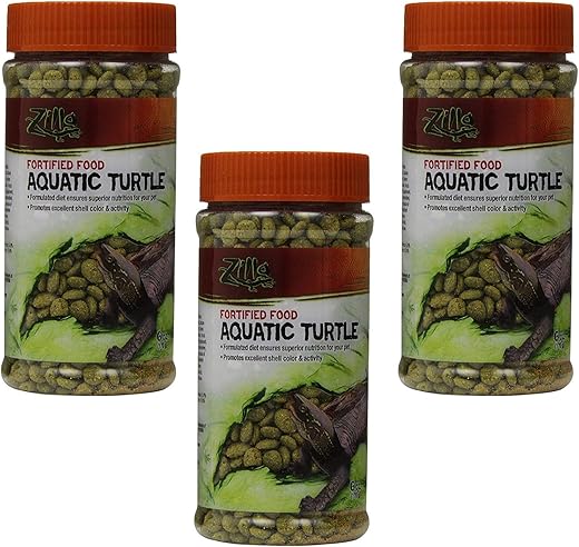 Zilla Aquatic Turtle Fortified Food, 3 Pack