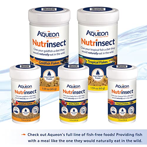 Aqueon Nutrinsect Tropical Flakes Fish Food, 1.59 oz - Image 5