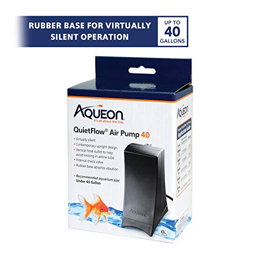 Aqueon QuietFlow Aquarium Air Pump 40, Black - Image 2