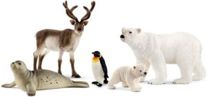 Schleich Arctic Animal Figurine Playset – 5-Piece