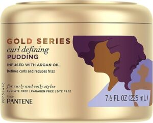 Pantene Argan Oil Curl Defining Pudding, 7.6 FL OZ (Pack of 12)