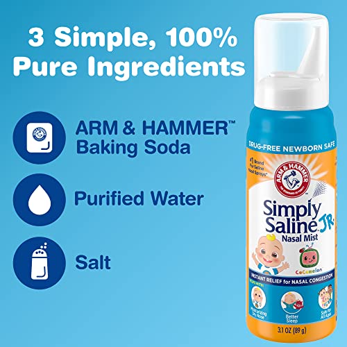 Arm & Hammer Simply Saline Jr. Nasal Mist 3.1 Oz - Image 4