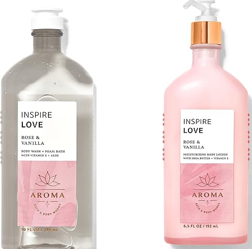 Bath & Body Works Aromatherapy Love Rose & Vanilla Duo