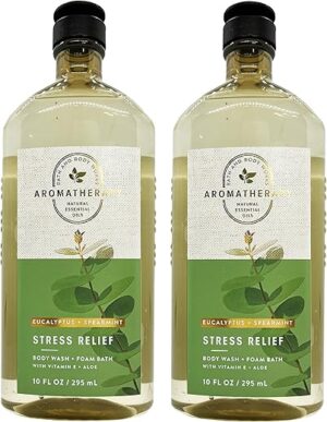 Bath & Body Works Aromatherapy Stress Relief Eucalyptus & Spearmint Shower Gel