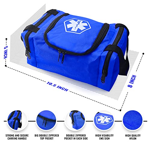 ASA TECHMED First Aid EMS Trauma Bag, Blue - Image 2