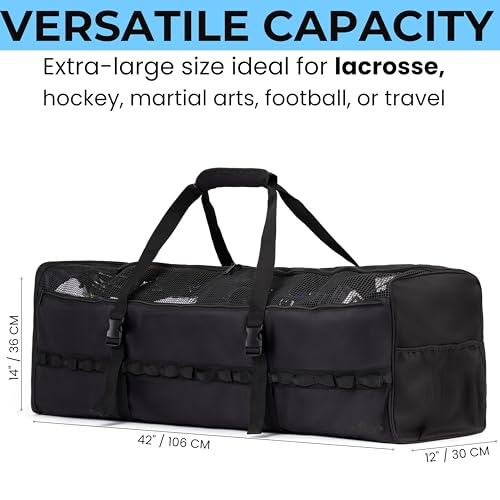 Athletico Lacrosse Duffle Bag (Black) - Image 5