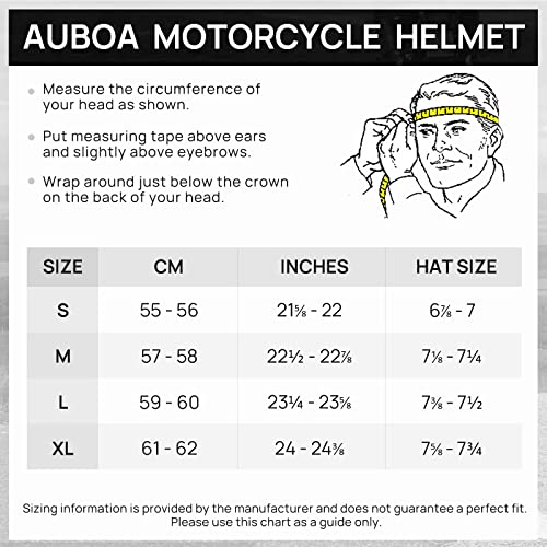 Auboa Full Face DOT Approved Motorcycle Helmet MD-813 - Image 2