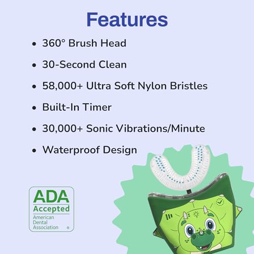 autobrush Kids U Shaped Electric Toothbrush, ADA Accepted - Image 5