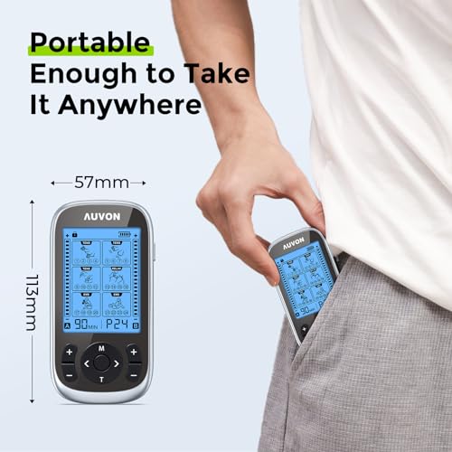 AUVON 3-in-1 TENS Unit Muscle Stimulator - Image 5