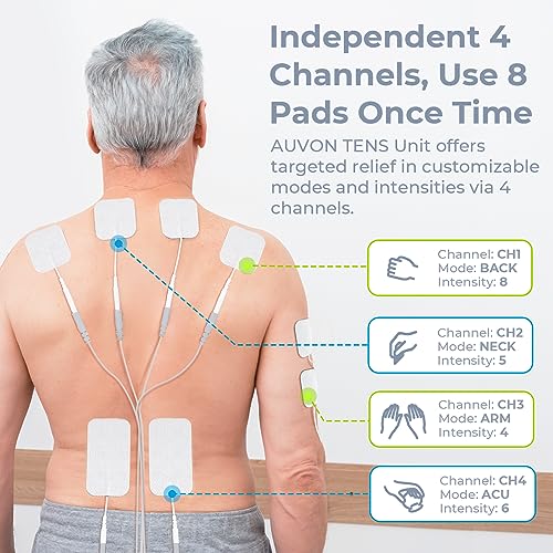 AUVON 4 Outputs TENS Unit 24 Modes - Image 3