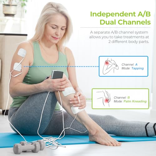 AUVON Dual Channel TENS Unit Muscle Stimulator - Image 3
