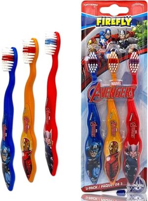 FIREFLY Avengers Superheroes Kids Toothbrush Set 3 Count