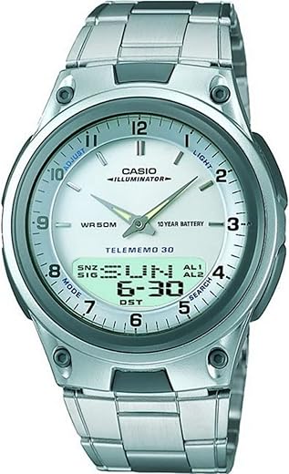 Casio AW80D-7A Sports Chronograph Watch, Silver