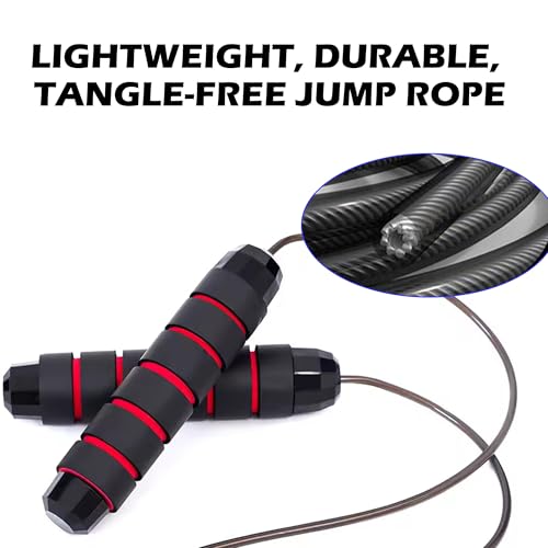 Ayxcsa Rapid Speed Jump Rope With Foam Handles - Image 5
