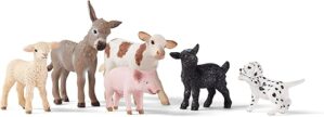 Schleich Baby Farm Animal Toy Set - 6 Pieces