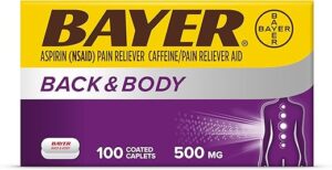 Bayer Back & Body Extra Strength Aspirin, 500mg, 100 Count